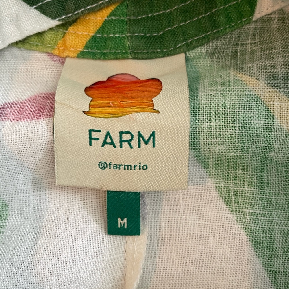 FARM Rio Sleeveless Linen Tropical Mini Dress - Picture 6 of 9